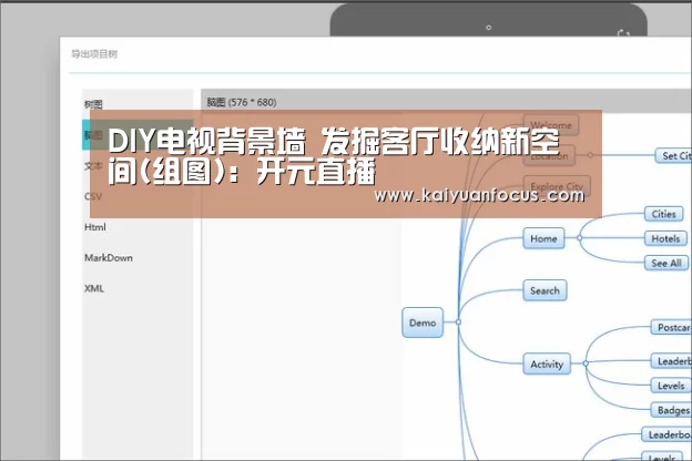 DIY电视背景墙 发掘客厅收纳新空间(组图):开元直播(图2) 开元赛程